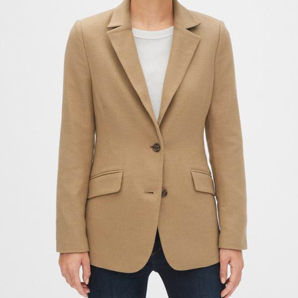 GAP Wool Blend Camel Blazer 🍁🍂 Fall Ready